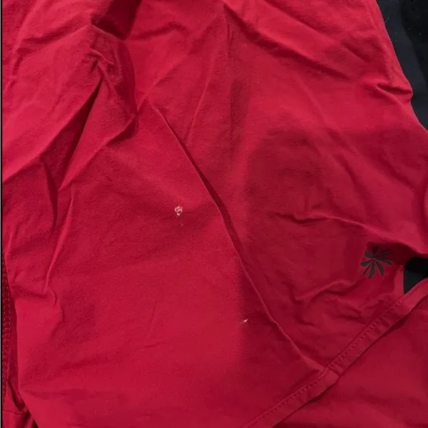 Athleta Red and Black Athletic Shorts - Image 2