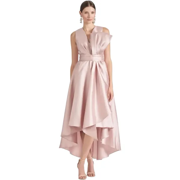 Sachin + Babi Jenna Gown Size 8 in Silver Peony Women’s High Low Dress - Image 3