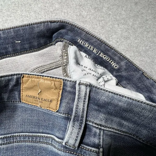 American Eagle Outfitters Women's Super Stretch X4 High Rise Jegging Size 8 Long - Image 4