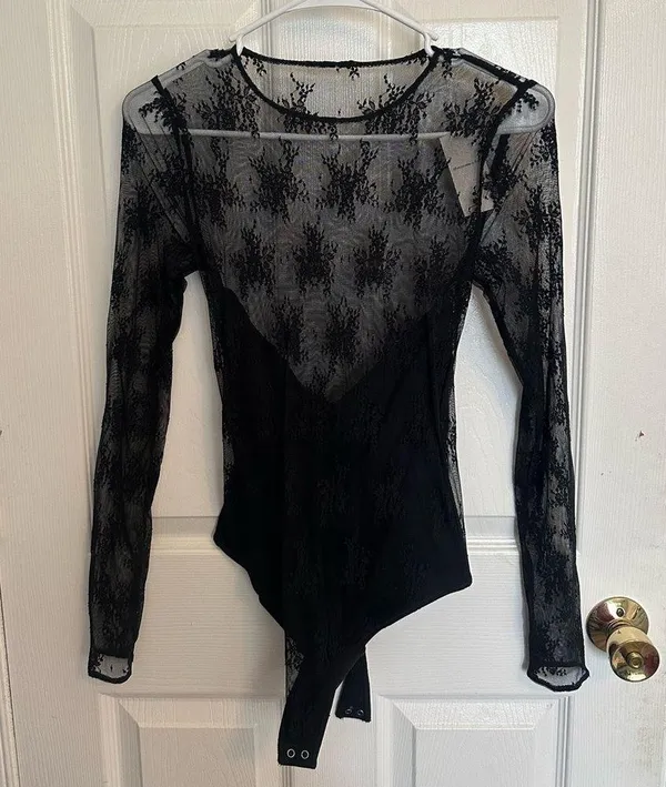 Abercrombie Long-Sleeved Mesh Bodysuit - Image 3