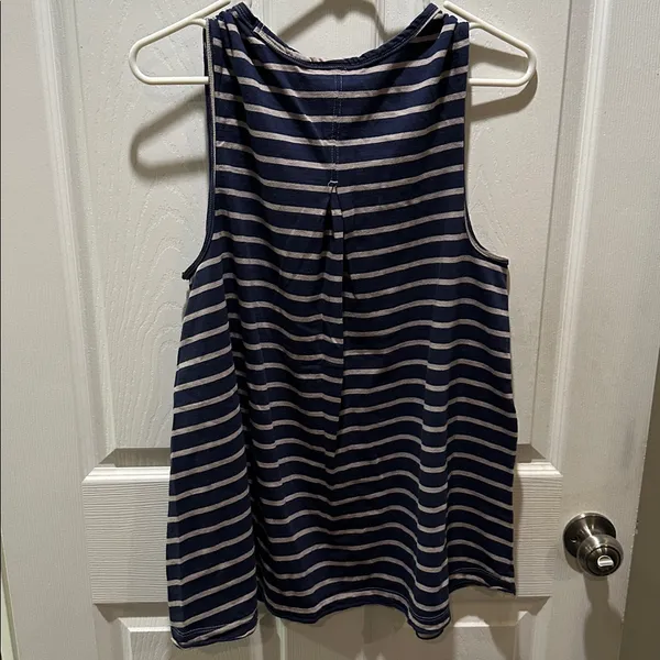 We The Free Navy and Gray Striped Tank Top - Image 4