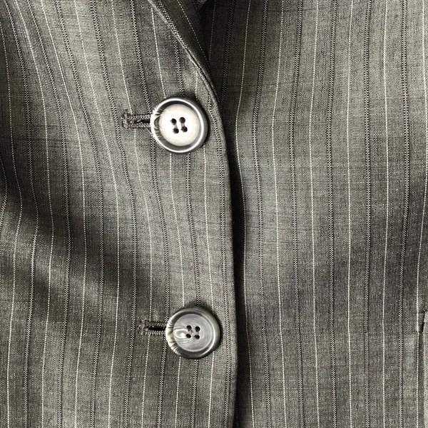 LOFT | Gray Pinstriped Wool Blend Blazer Sz 10 - Image 7