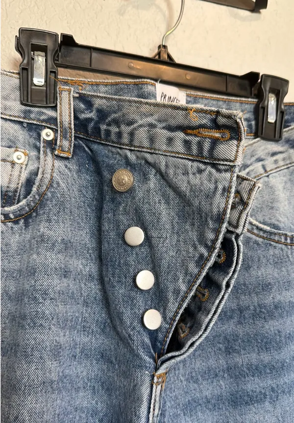Princess Polly Asymmetric Jeans - Image 3