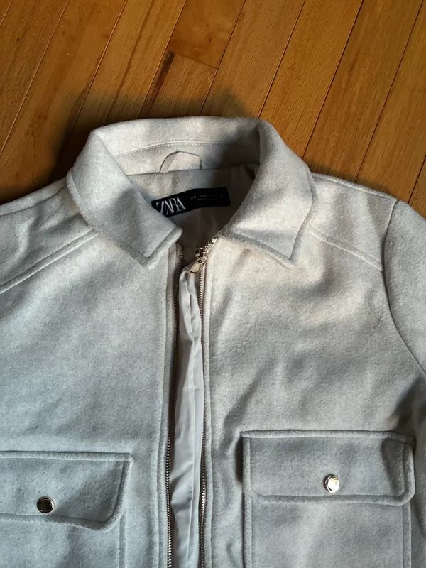 Zara Grey Structured Jacket - Image 2