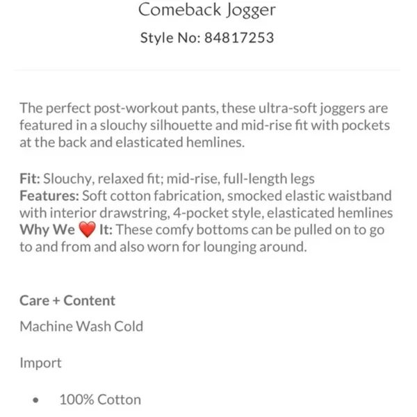 NEW Free People Comeback Jogger ~Incense Taupe ~Large - Image 5