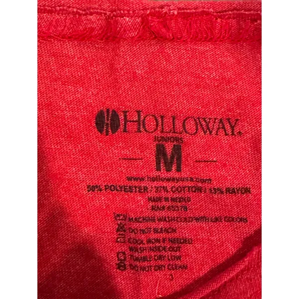 Holloway Juniors Wisconsin Badgers Go‎ Bucky Pocket Long Sleeve Shirt Red Size M - Image 4
