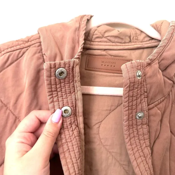 BLANKNYC Quilted Hooded‎ Light Jacket Sz S - Image 4