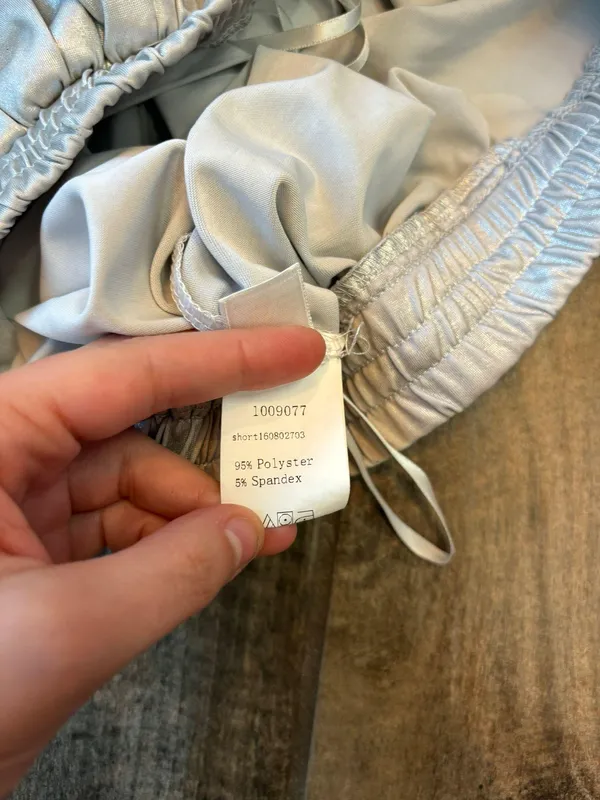 Metallic Gray Party Shorts - Image 11