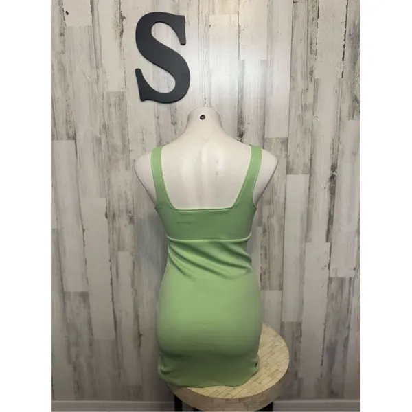 Lotto Lime Green Square Neck Mini Dress Womens Size Small S Activewear Athleisur - Image 3