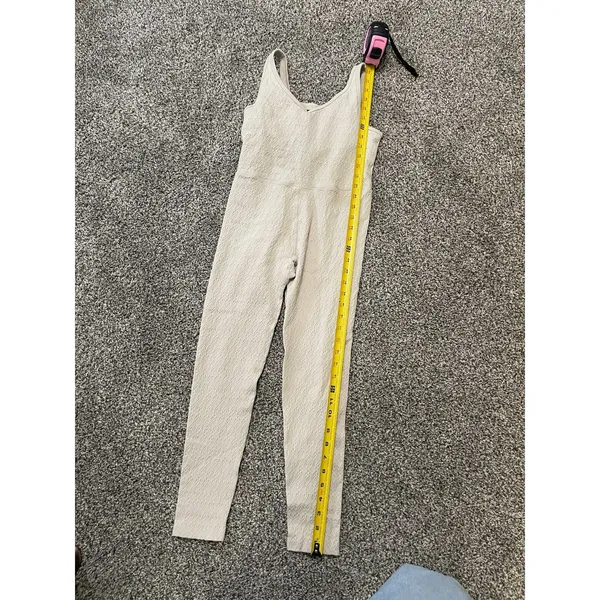 JoyLab Beige Textured Seamless Padded one-piece activewear Bodysuit M - Image 4