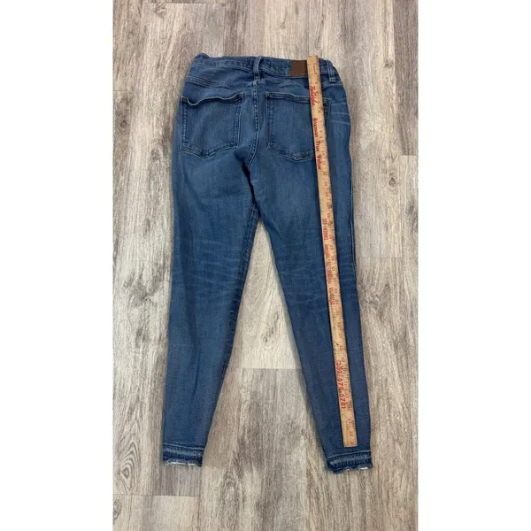 Madewell 9 inch High Rise Skinny Jeans Distressed Blue‎ Wash Size 30 - Image 7