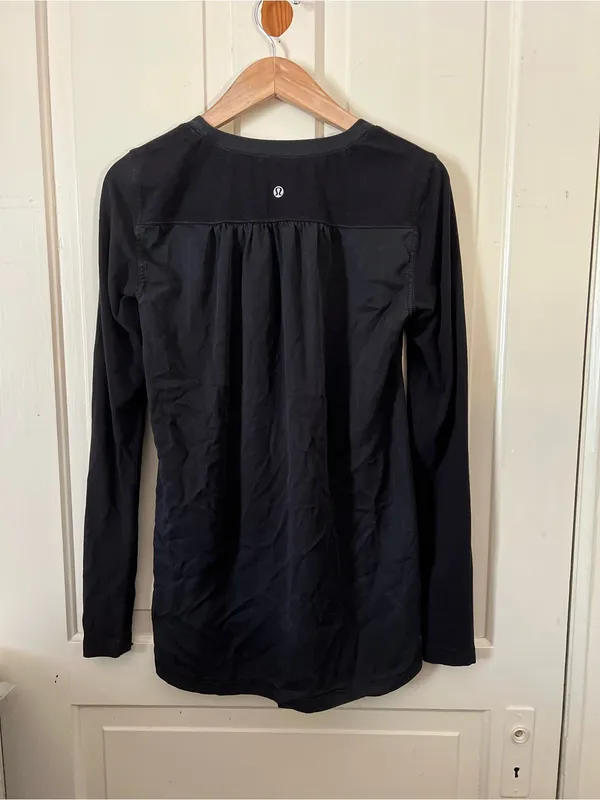 Lululemon Heavyweight Cotton Crewneck Short-Sleeve T-Shirt Medium Black LW3HSES - Image 6