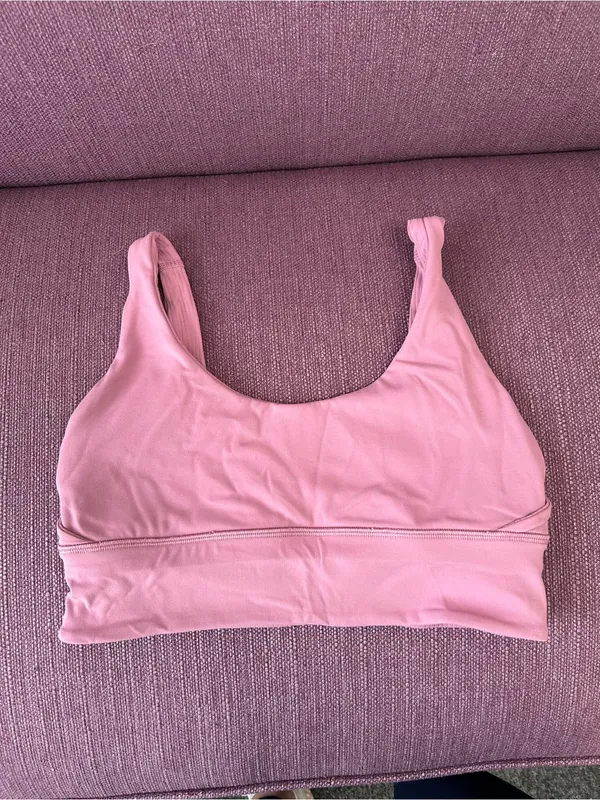 Lululemon Reversible Ribbed Scoop Neck Bralette - Mauve Pink - Image 2
