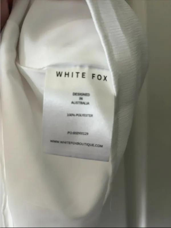 White Fox Boutique Strapless White Sweetheart Mini Dress - Image 3