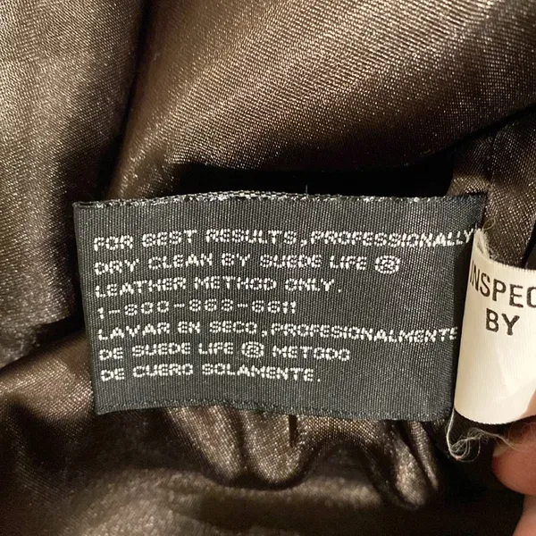 Jacqueline Ferrar VTG Sz Small Chocolate Brown Leather Trench Coat - Image 9
