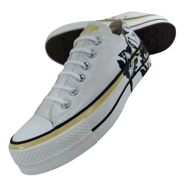 Converse Chuck Taylor All Star Floral Lift Low Top Platform Sneakers Womens 8 - Image 9