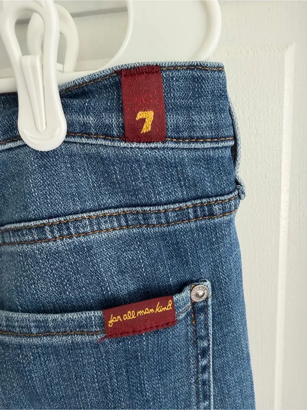 7 For All Mankind The Original Bootcut Nova Jeans Size 32 Medium Wash - Image 3