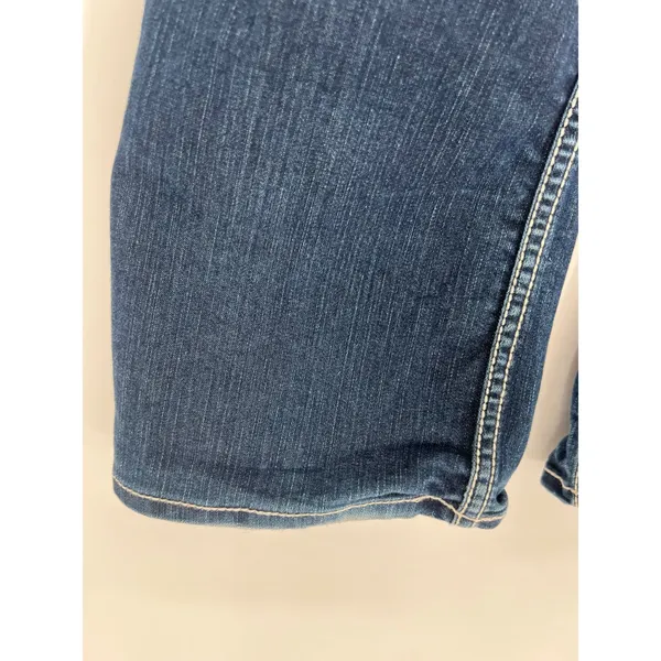 BKE Harper Bootcut Jeans Womens 33L Dark Wash Rhinestone Embellished Mid‎ Rise - Image 14