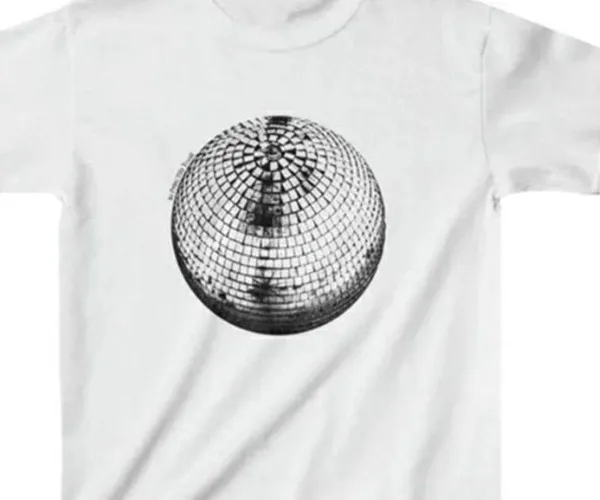Disco Graphic Tee White - Image 2