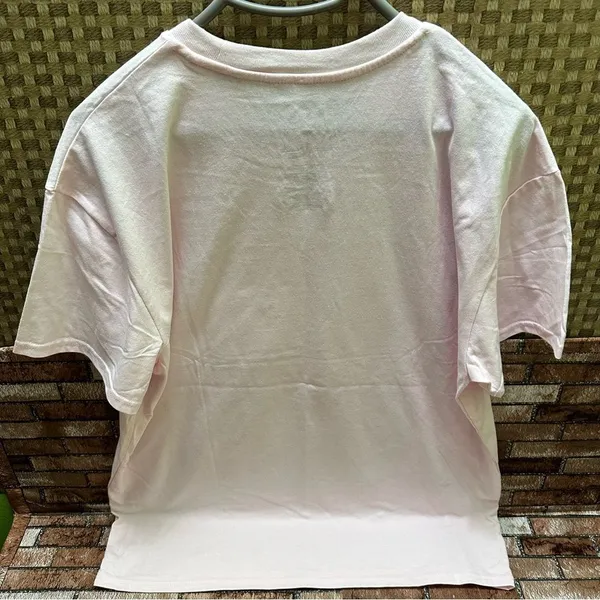 Strawberry Shortcake Pink Graphic T-Shirt with Heart Design size L - Image 4