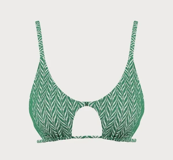 BERLOOK Green Geometric Textured Cut Out SET 27 Size M - Image 6