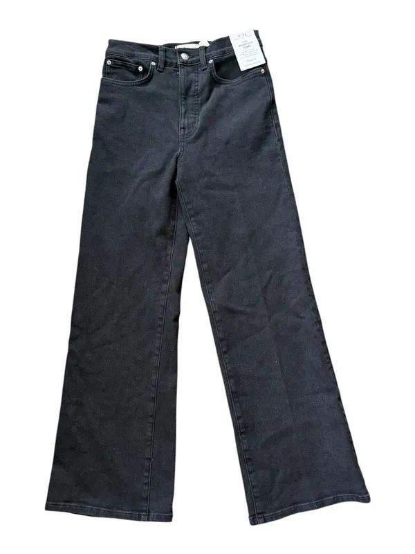 Madewell The Wide Leg Jean in Super Stretch Denim Black Frost Women’s Size 26 - Image 2
