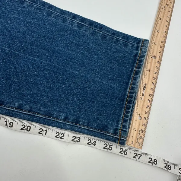 PacSun Retro Jeans Womens 29 Blue Denim Patches Mom High Rise New - Image 11