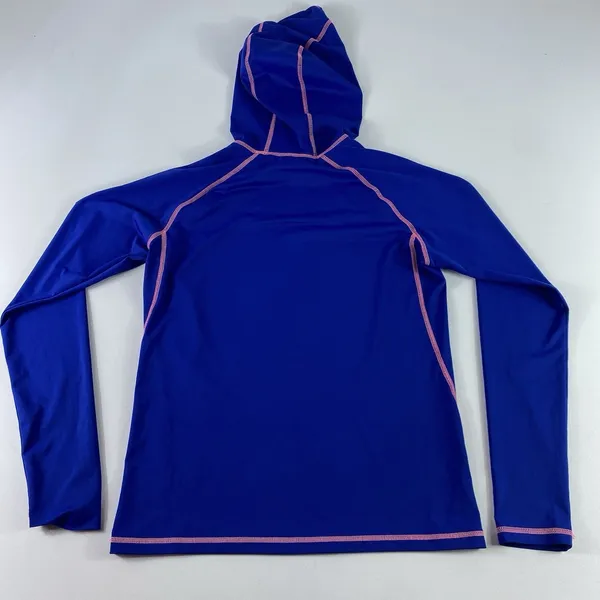 The North Face Hoodie Womens Medium Blue Running Performance Sweatshirt‎ Graphic - Image 7