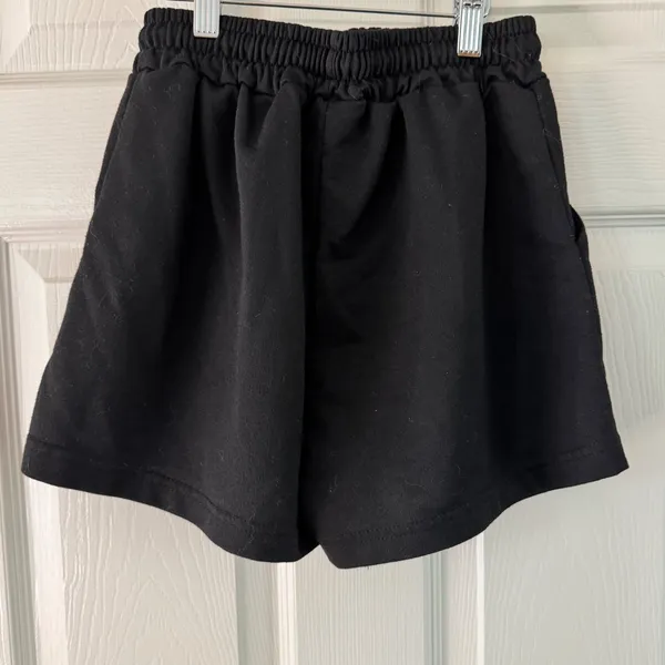 PINK - Victoria's Secret Floral Logo Lounge Shorts Elastic Waist Comfy Casual Black Size S‎ - Image 7