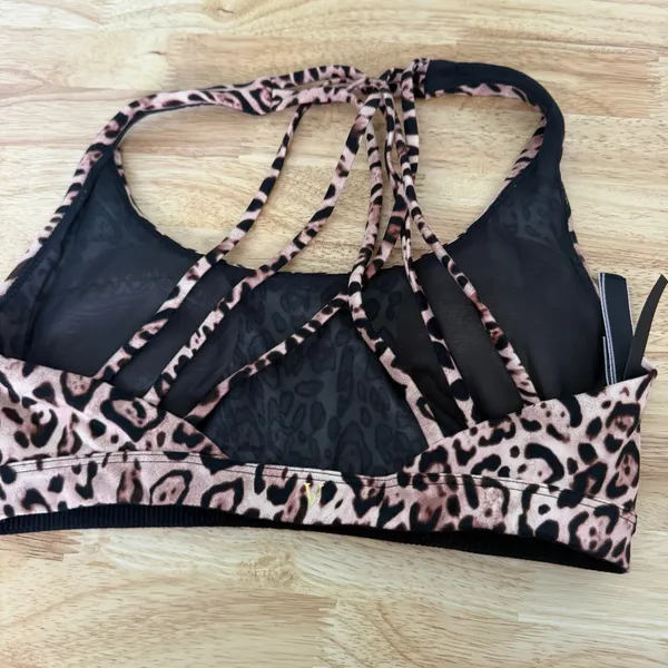 Victoria’s Secret Cheetah Animal Print Bralette Size Small Strappy Back Leopard - Image 3