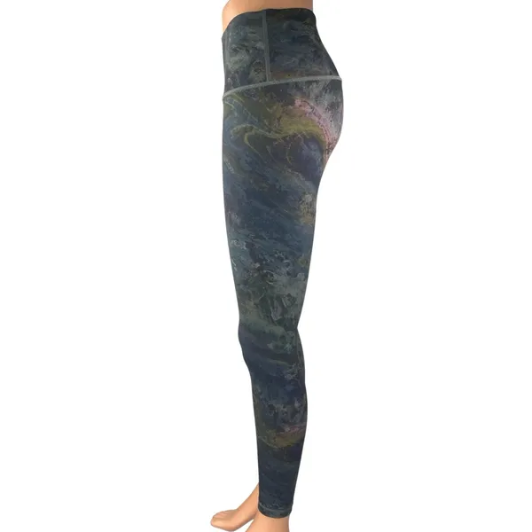 Lululemon Wunder Under Multicolor Running Yoga Athletic Leggings Pants Size 6 - Image 2