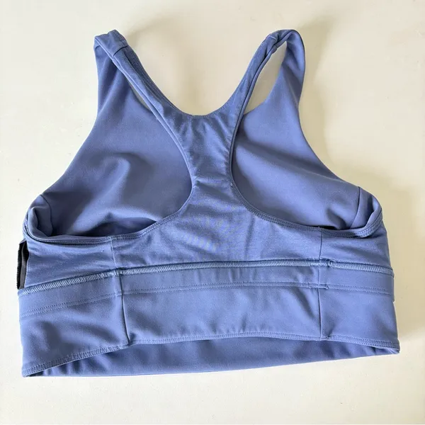 Lululemon Women’s Blue Wunder Train Long Line Bra Sports Bar Athletic Top Size 8 - Image 7