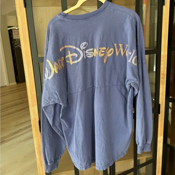 Walt Disney World 50th Anniversary Spirit Jersey tee pullover LongSleeve glitter - Image 8