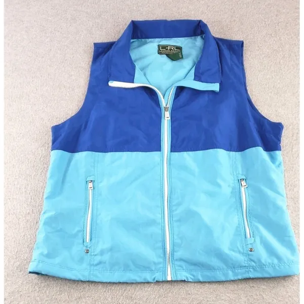 Ralph Lauren Vest Womens Sz Large‎ Active LRL Golf Full Zip Windbreaker Jacket - Image 12