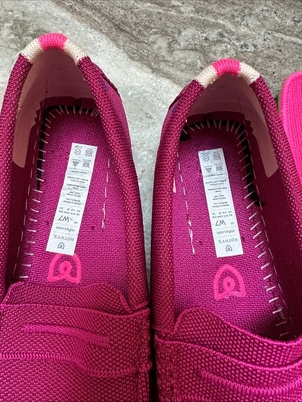 Rothy’s The Driver Loafers in Raspberry - Image 6