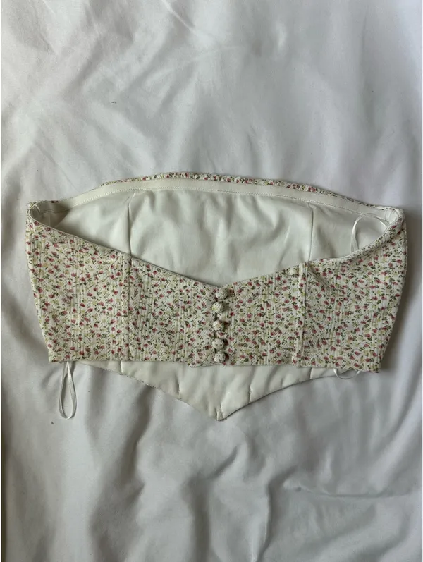 Princess Polly Cropped Corset Style Top - Image 2