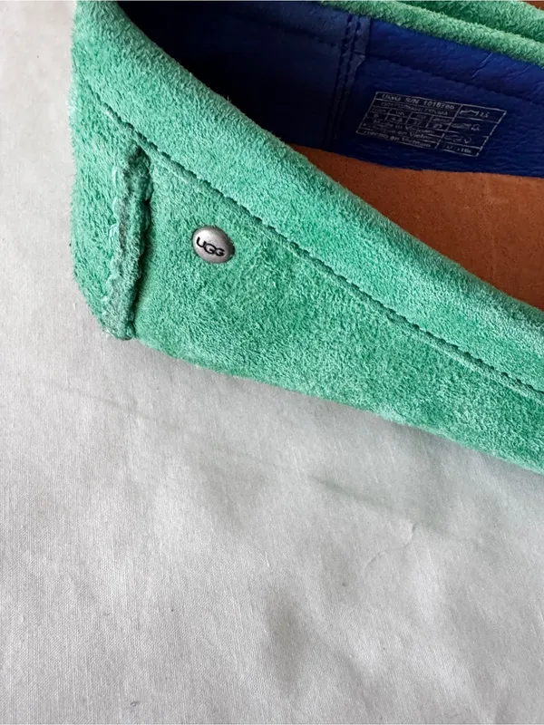 UGG Bright Green Suede Slip-On Loafers - Image 14