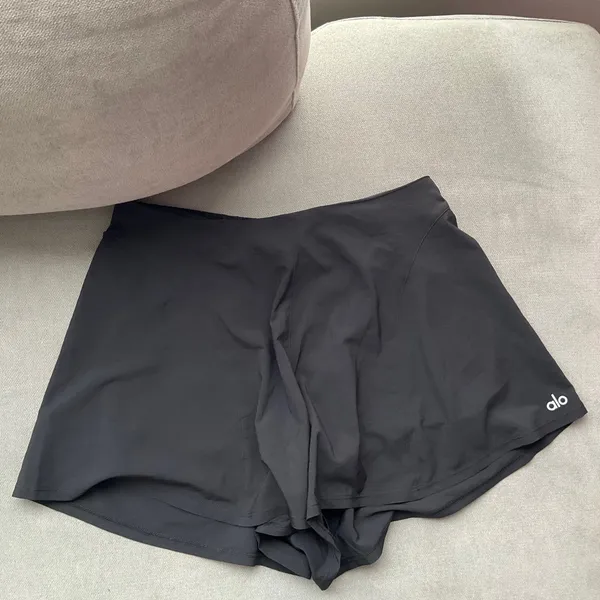 Alo Yoga Tiebreaker Short Black S - Image 2