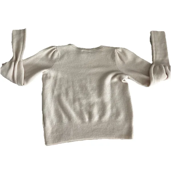 Joie Noely Wool cashmere blend Sweater Size M Puff Sleeve Textured - Image 7