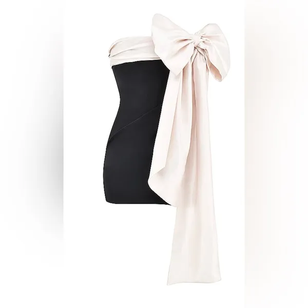 House of CB Jana Giant Bow Strapless Mini Cocktail Dress size S - Image 7