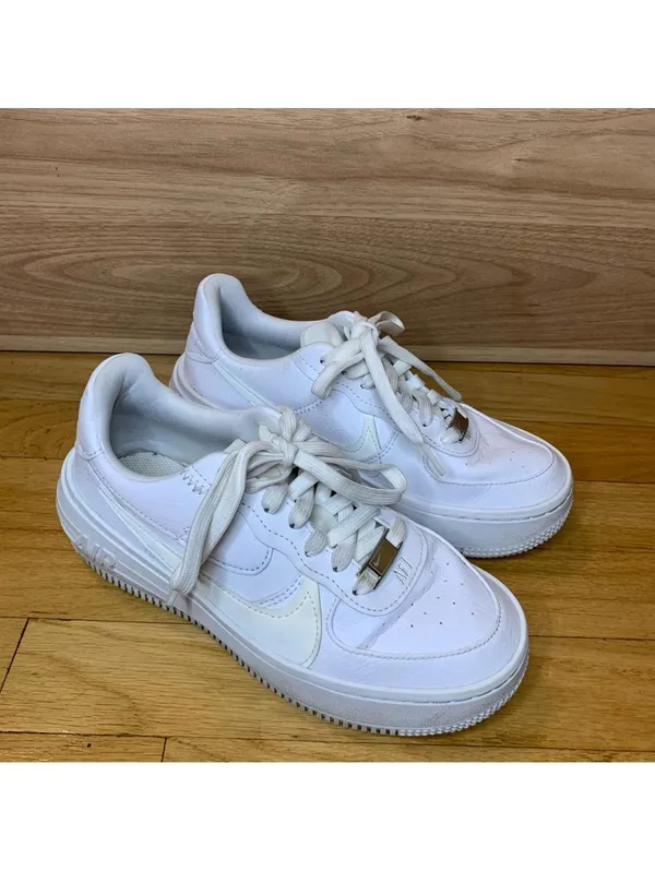 Nike Air Force 1 White Platform Sneakers - Size 5.5 - Image 2