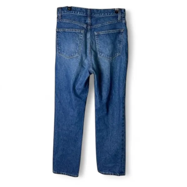 Reformation Hanna Mid Rise Jeans Blue Relaxed Straight 90s Vintage Fit Denim 26 - Image 4