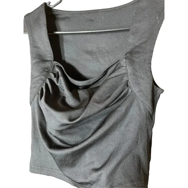 Cider Black Ruched Tank Top‎ - Image 3