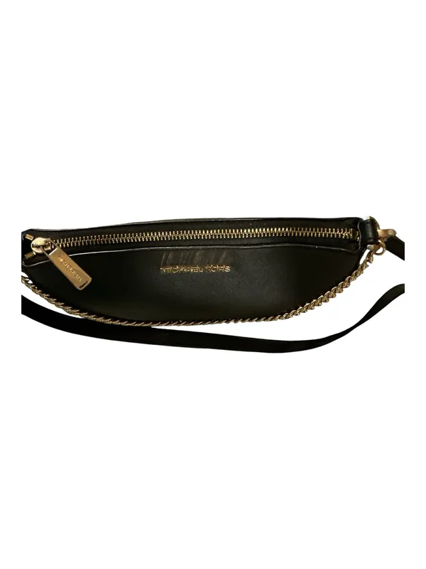 Michael Kors Jet Set 3-in-1 Saffiano Leather Crossbody Shoulder Bag - Black - Image 4