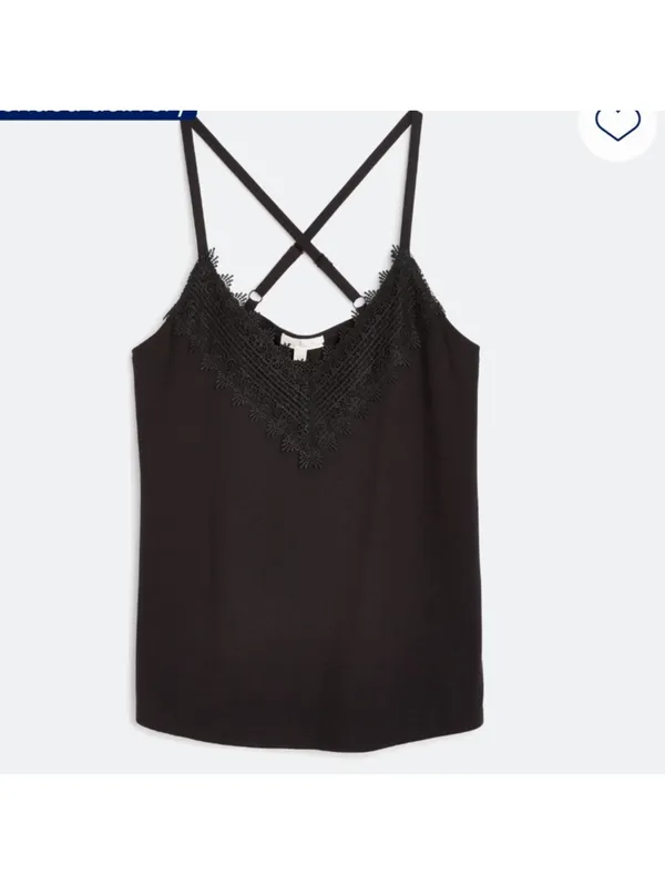 nine britton nine britton bahari lace detail cami knit top - Image 2