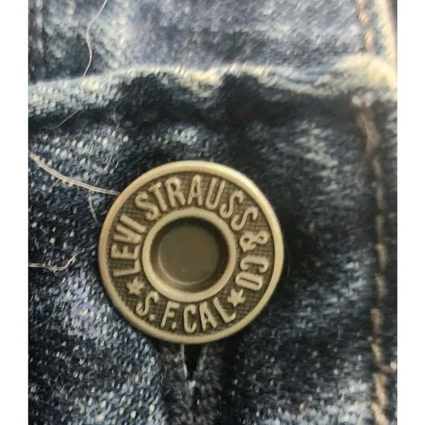 Denizen from Levi's Dark Wash Denim Jeans Straight Leg‎ Everyday Casual Comfort Size 12 - Image 3