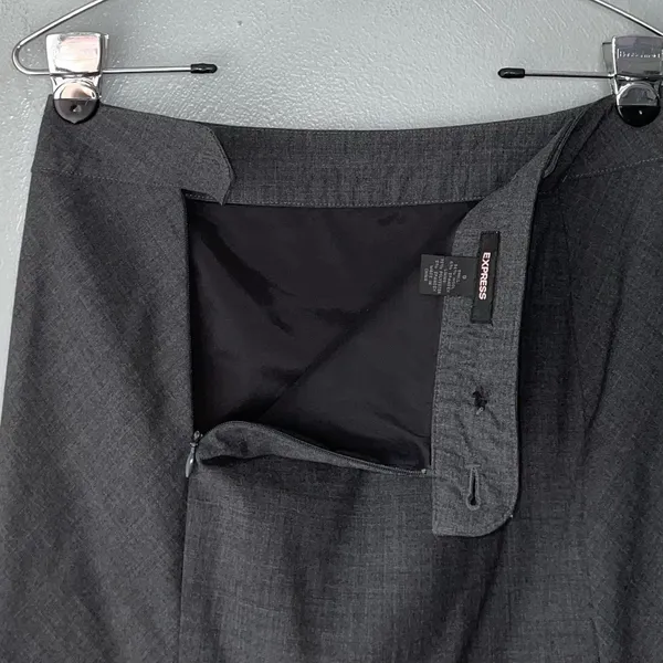 Express Pencil Skirt Size 0 Career Wool Dark Academia Office Siren Corpcore Y2K - Image 4