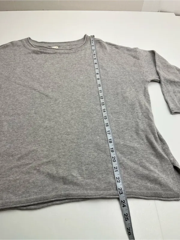 Pact Womens Grey Gray Lightweight‎ Pullover Sweater 100% Organic Cotton Large - Image 6