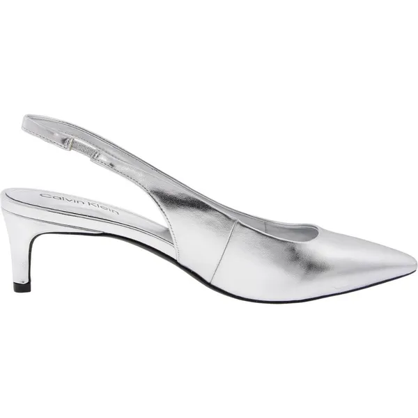 Calvin Klein Womens Mule Dainty Pumps KCDAINTY Silver Gray 7M - Image 10