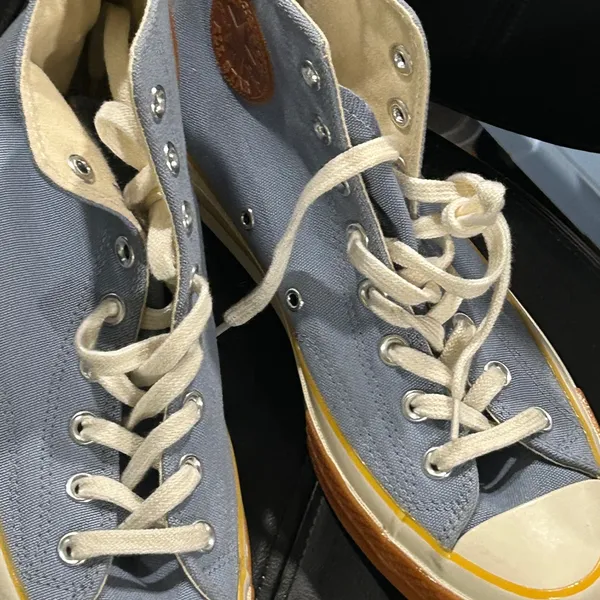 Converse Chuck 70 Pop Toe High Top sneakers in the Indigo Fog colorway. Size 10 - Image 7